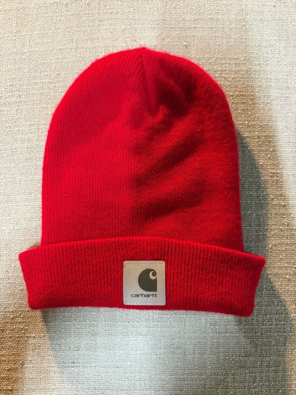 Carhartt x DC Comics Batman Reflective Patch Beanie Red